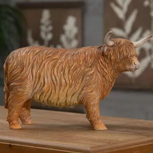 Highland Cow Figurine - Brown